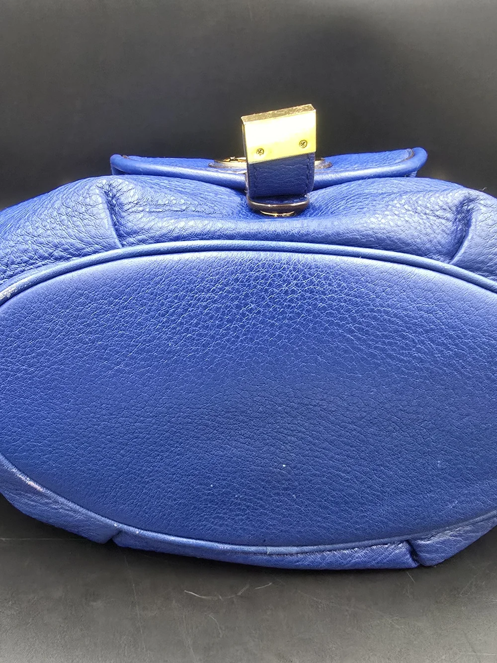 Michael Kors Blue Pebbled Leather Hobo Bag